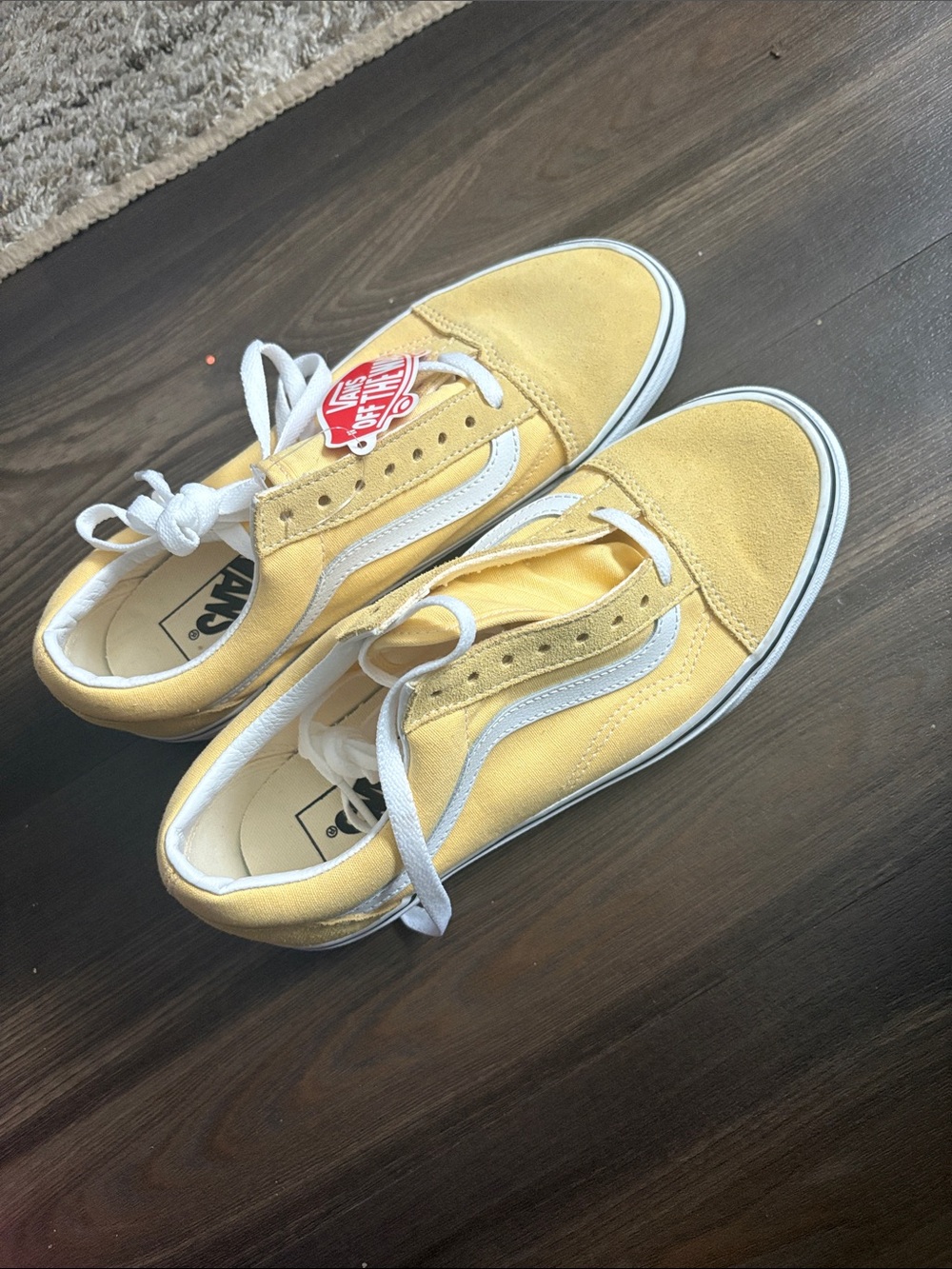 Vans Yellow and White Old Skool Sneakers
